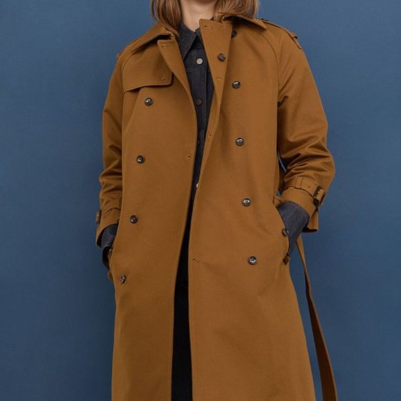 HM Studio Collection by Pernille Brown Belted Heavy Trench Coat - Picture 2 of 12